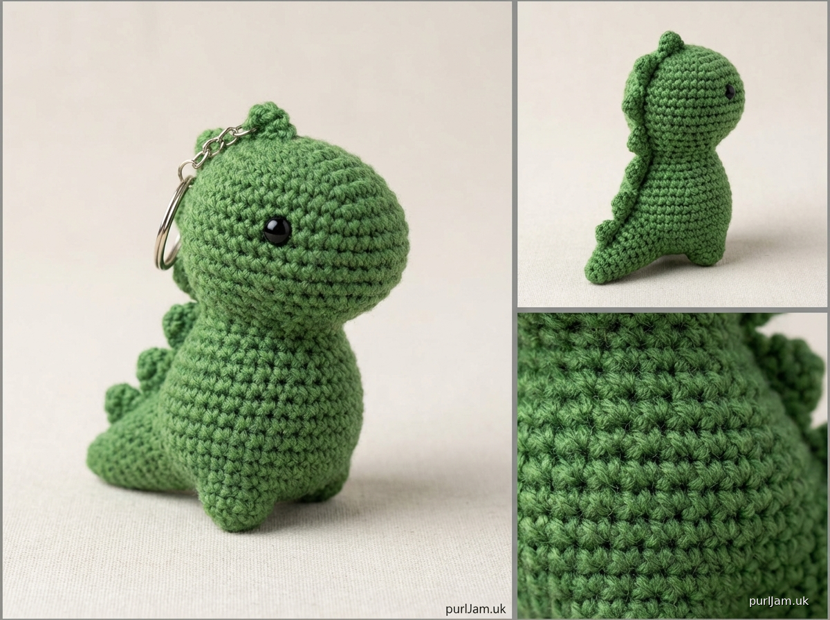 Mini Dinosaur Keychain