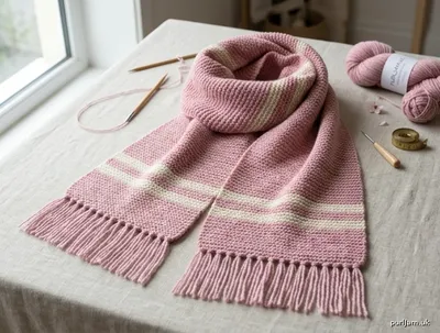 Stitch chart guide image for Sakura Blooming Scarf