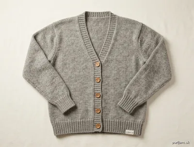 Stitch chart guide image for Cozy Winter Stockinette Cardigan