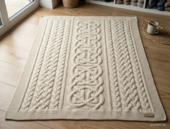 Celtic Heirloom Cabled Blanket