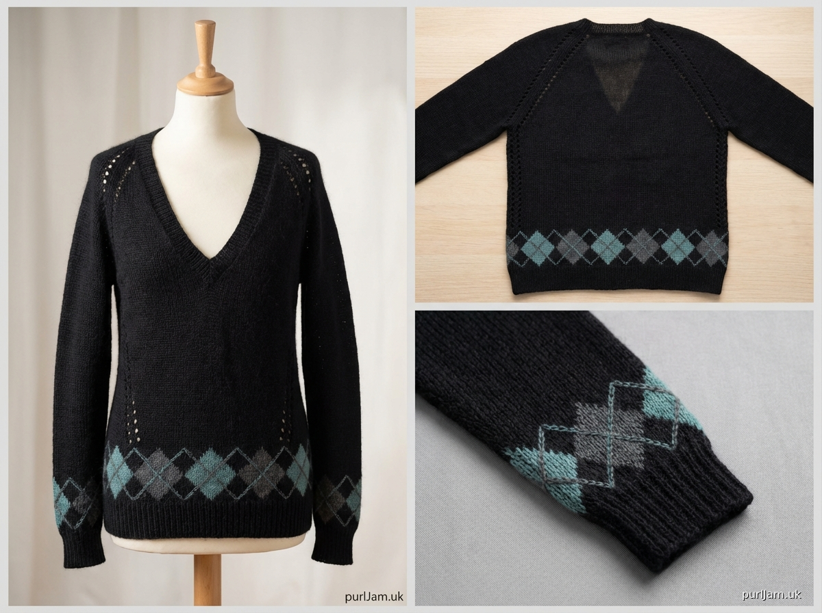 Shadow Lines Raglan Sweater