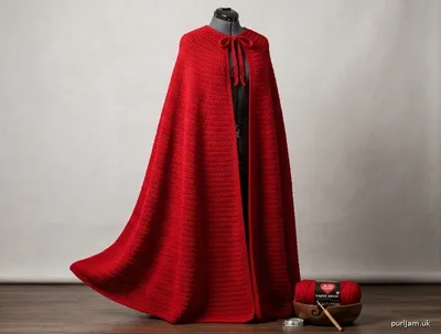 Stitch chart guide image for Ankle-Length Circular Cape