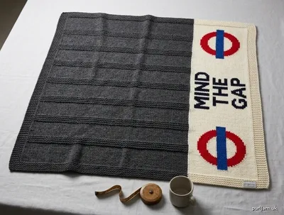 Stitch chart guide image for Mind the Gap Throw