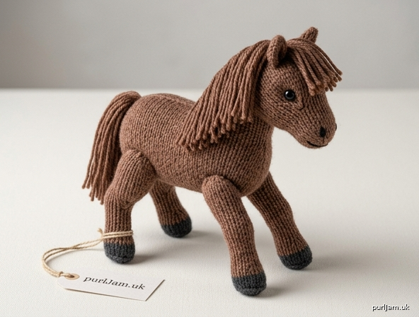 Knitted Wired Pony Animal Amigurumi