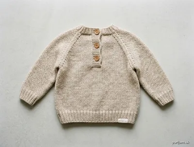 Stitch chart guide image for Cozy Baby Raglan Pullover