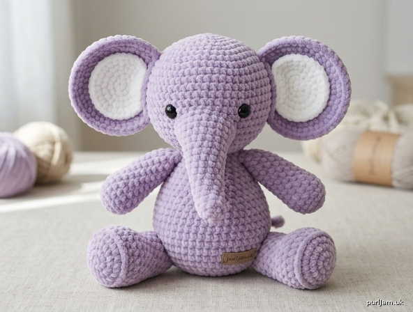 Generated preview image for Plush Baby Elephant — Sitting Amigurumi