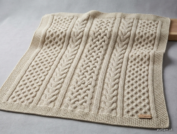 Generated preview image for Celtic Cables Afghan — Honeycomb, Horseshoe & Celtic Knot