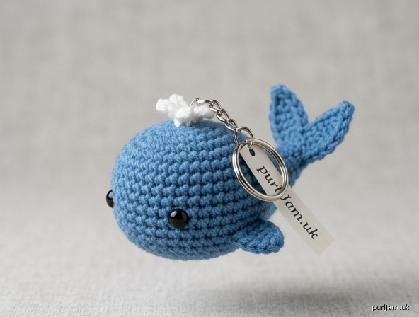 Mini Whale Keychain