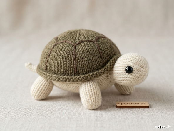 Miniature Knitted Tortoise