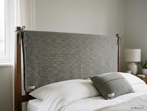 Garter Stitch Headboard Cover