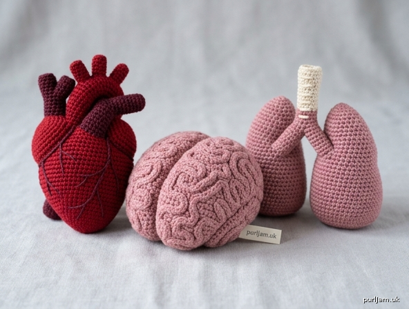 Anatomy Trio Crochet Body Parts Pattern