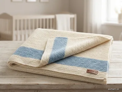 Stitch chart guide image for Garter Stitch Baby Blanket