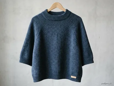 Stitch chart guide image for Seamless Top-Down Poncho