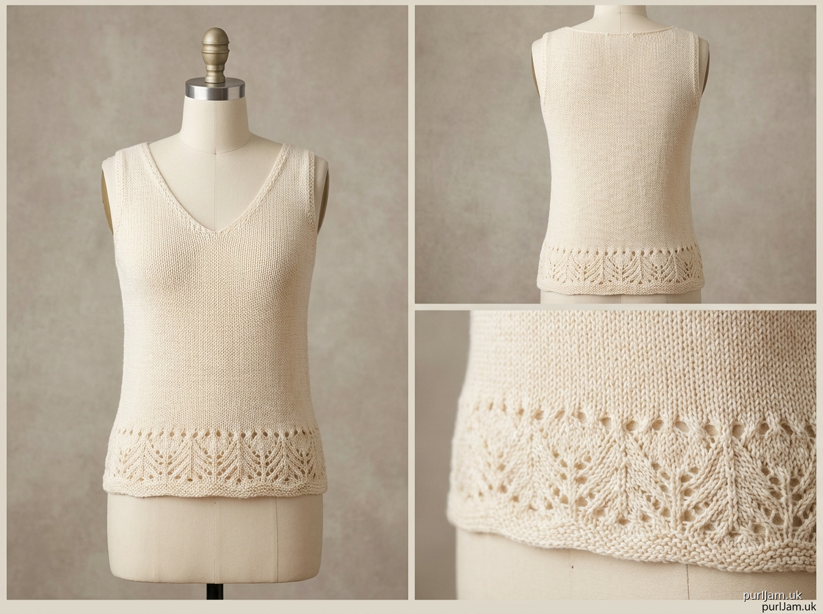Fantaisie Lace Border Tank Top