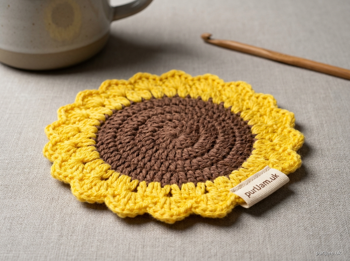 Sunny Sunflower Coaster