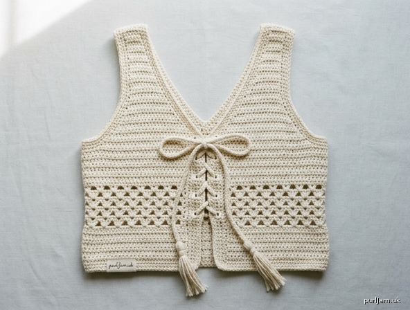 Boho Beach V Tie Tank Top