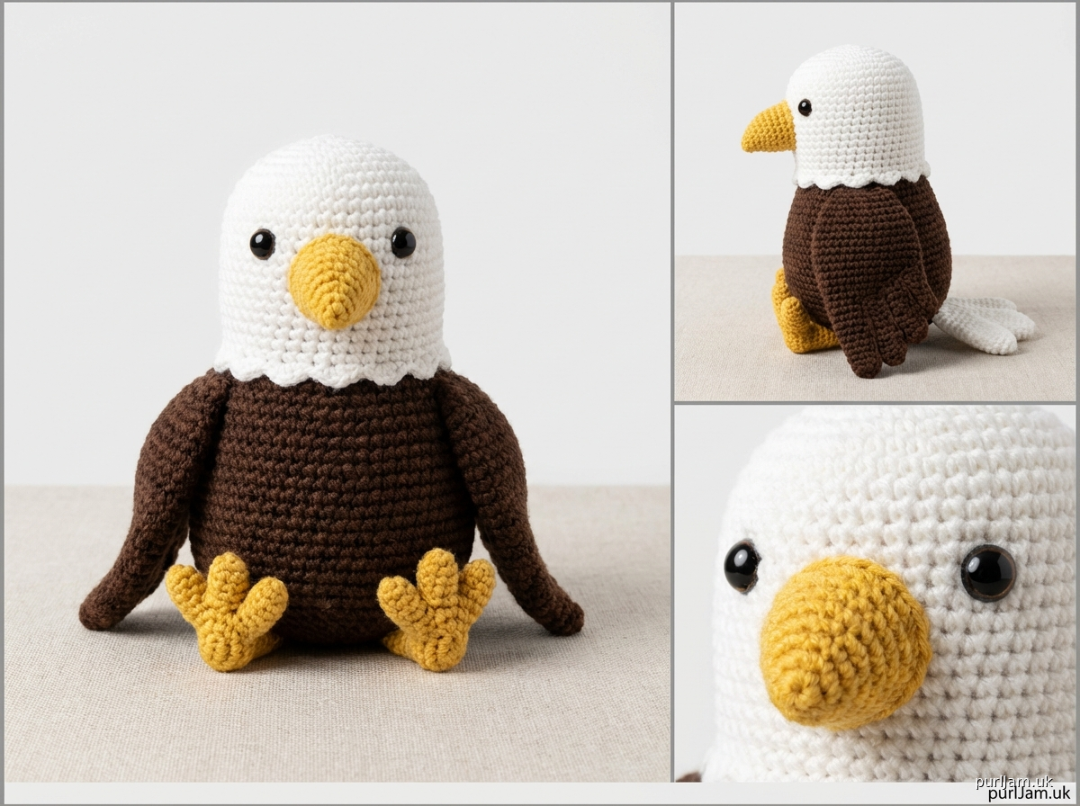 Bald Eagle Amigurumi Plush