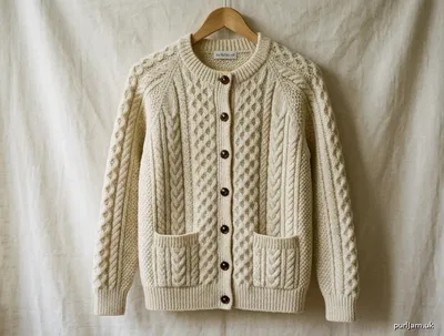 Stitch chart guide image for Inishmaan Aran Cardigan
