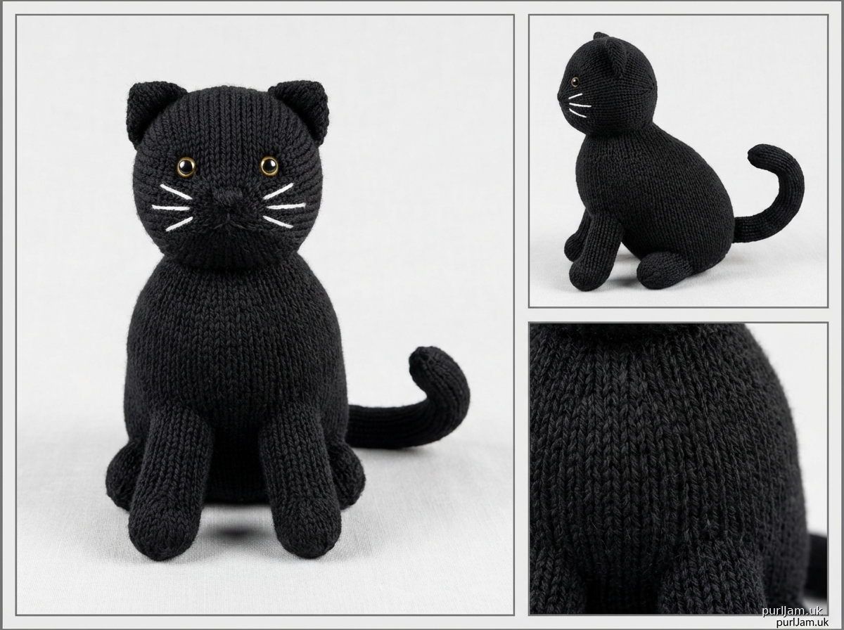 Midnight A Black Cat Knitting Pattern