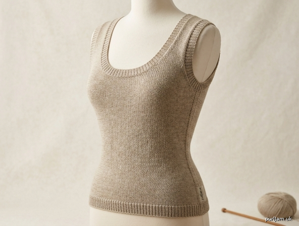 Cascade Scoop A Figure Hugging Sleeveless Top