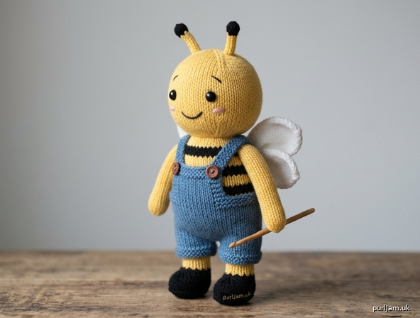 Buzzy The Bee Doll In Blue Overalls