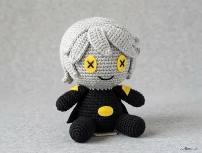 Stitch chart guide image for N (Murder Drones) Chibi Plushie – Easy Crochet Pattern