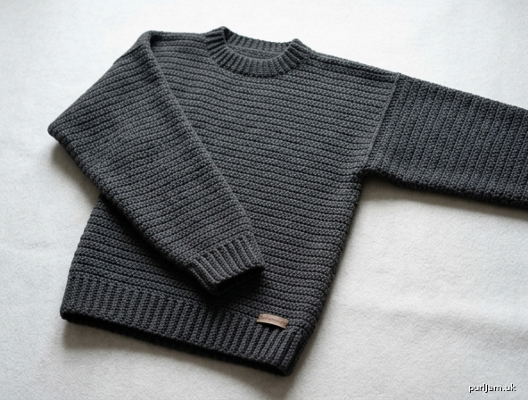 Classic Mens Crochet Pullover