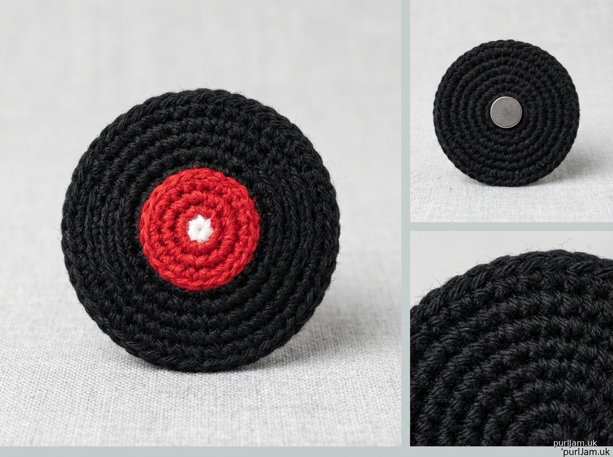 Mini Vinyl Record Refrigerator Magnet