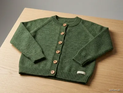 Stitch chart guide image for Children’s Basic Stockinette Cardigan