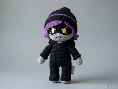 Stitch chart guide image for Uzi (Murder Drones) Amigurumi Doll