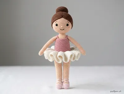 Stitch chart guide image for Little Ballerina Amigurumi