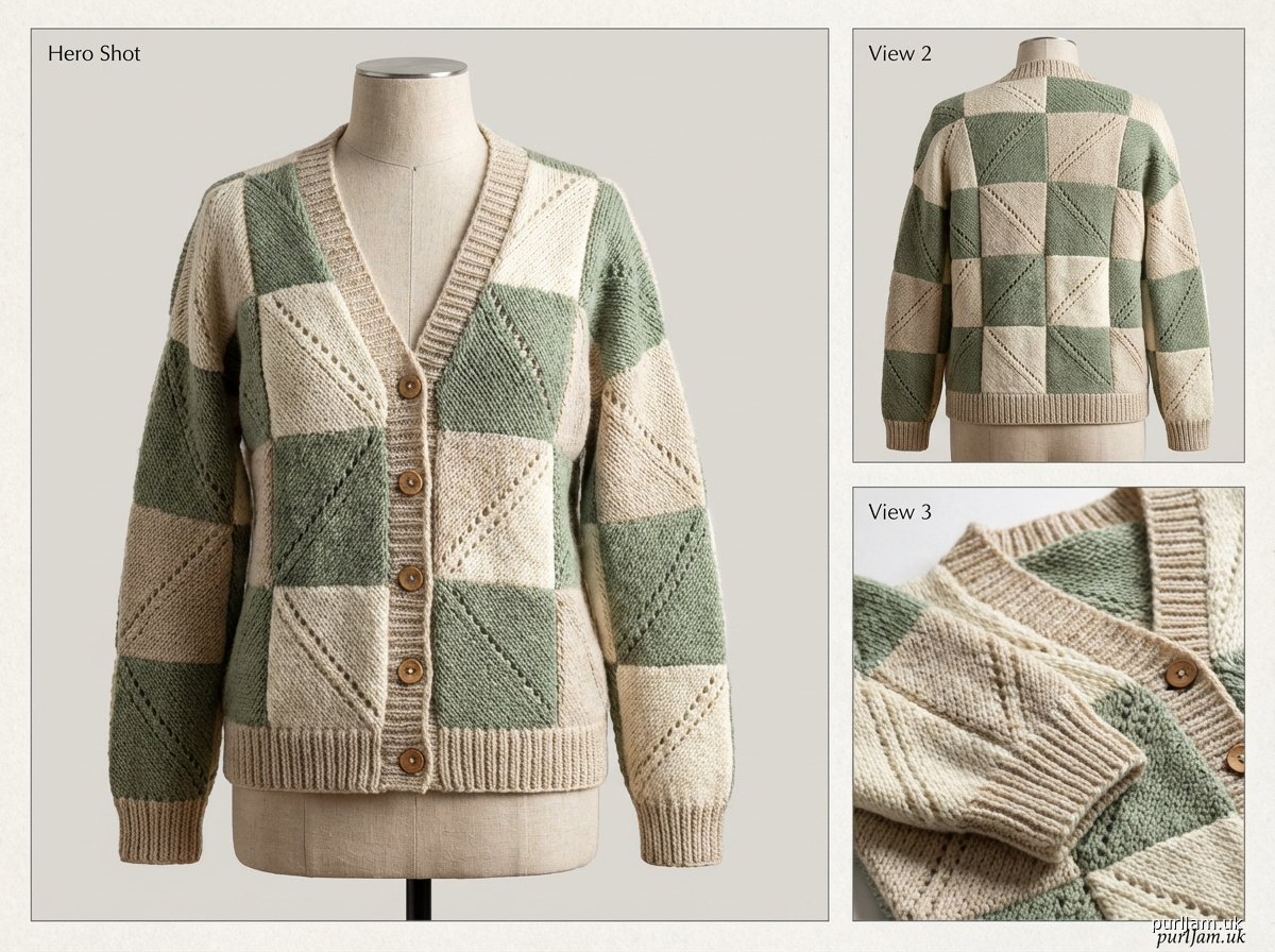 Granny Style Mitred Square Cardigan