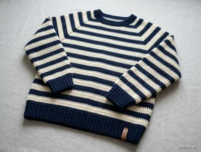 Stitch chart guide image for Striped Classic Crochet Pullover