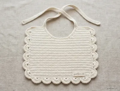 Stitch chart guide image for Sweet Heirloom Baby Bib