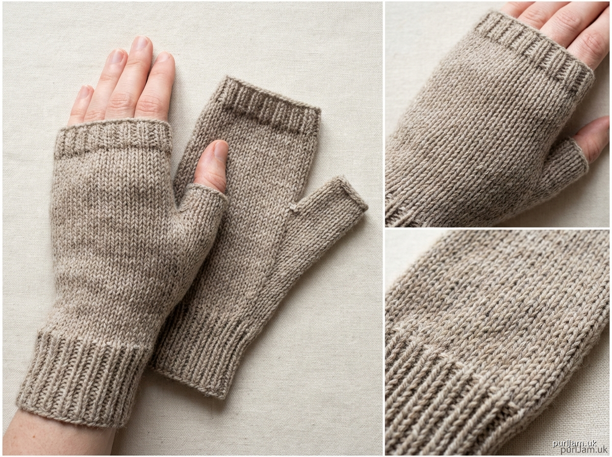 Simple Fingerless Mitts