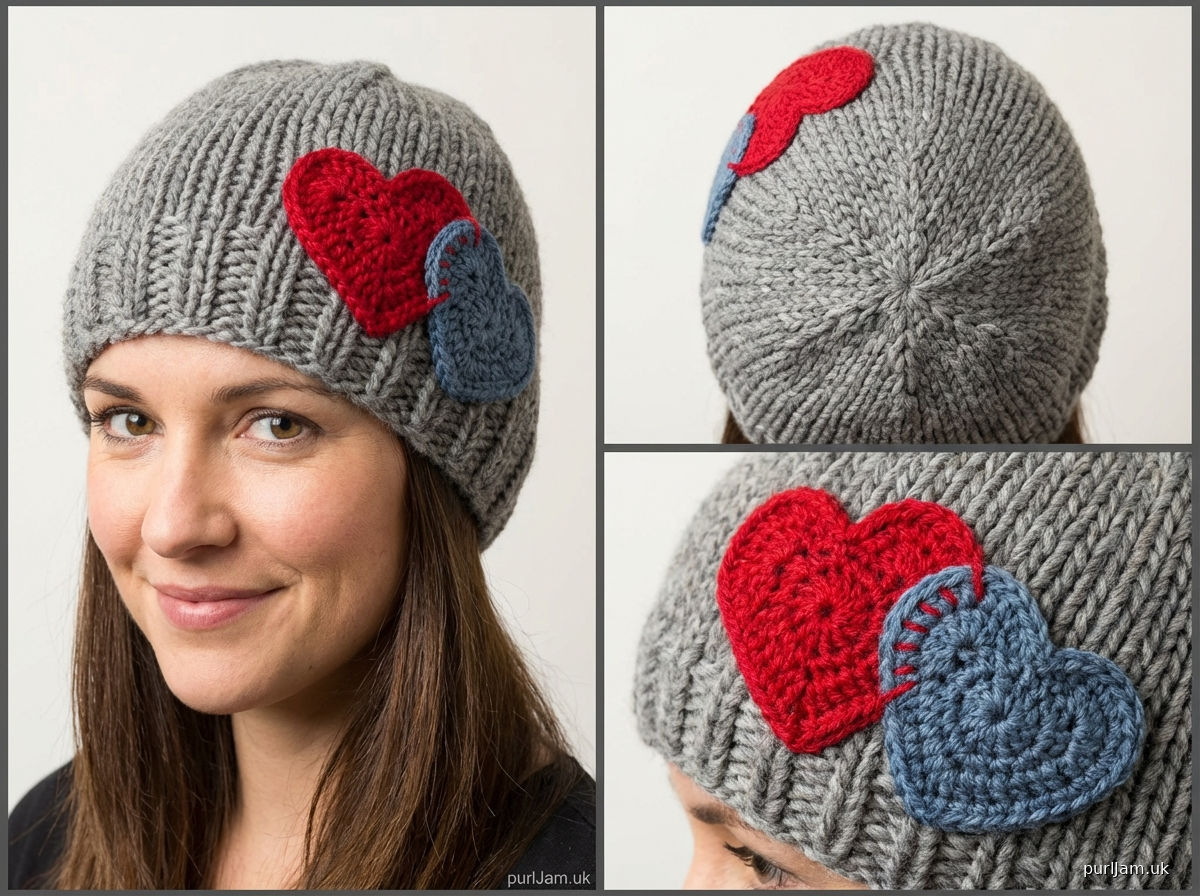 Hidden Hearts Appliqué Pair