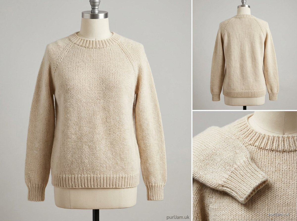 Seamless Top Down Raglan Pullover