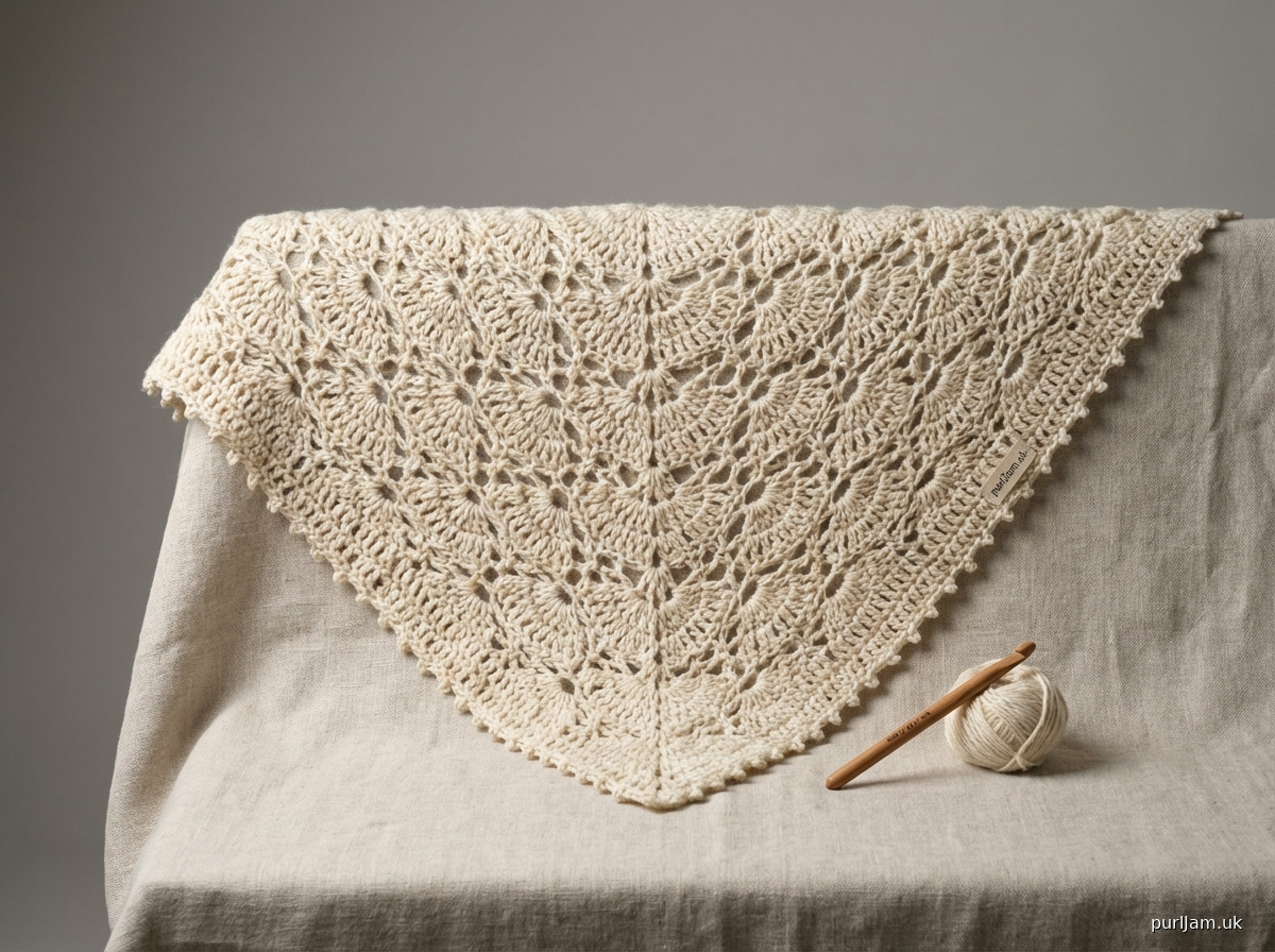 Cascade Lace Triangle Shawl