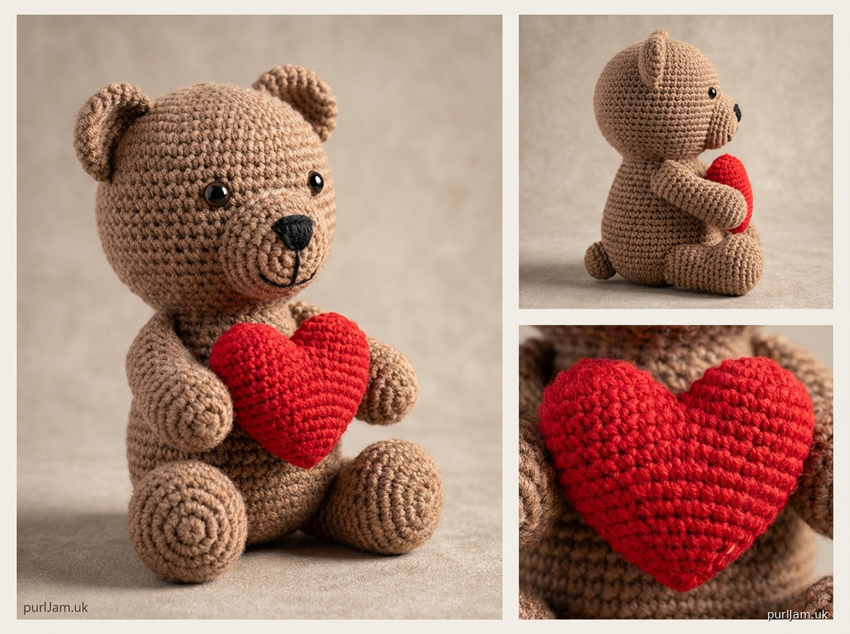 Valentines Bear Holding A Heart