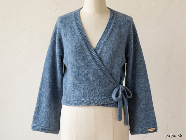 Easy Wrap Top With Long Wide Sleeves