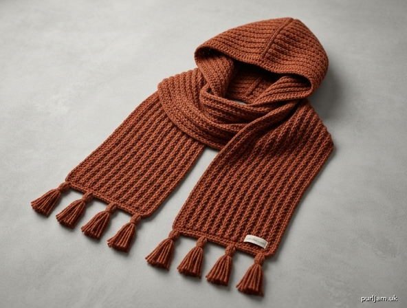 Alpine Textured Hooded Scarf