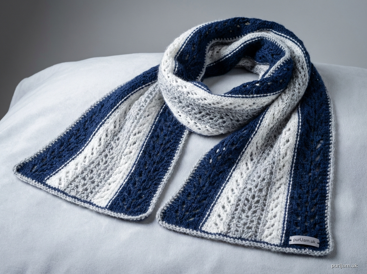 Dallas Cowboys Punchcard Lace Scarf