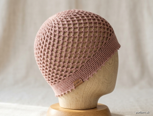 Trellis Mesh Lace Beanie
