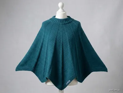 Stitch chart guide image for 8-Point Star Blanket Poncho