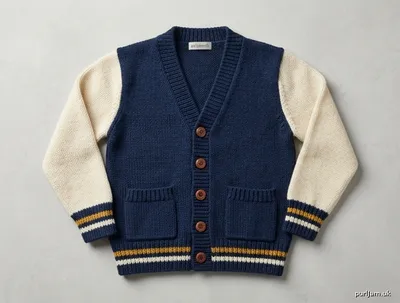 Stitch chart guide image for Classic Varsity Cardigan