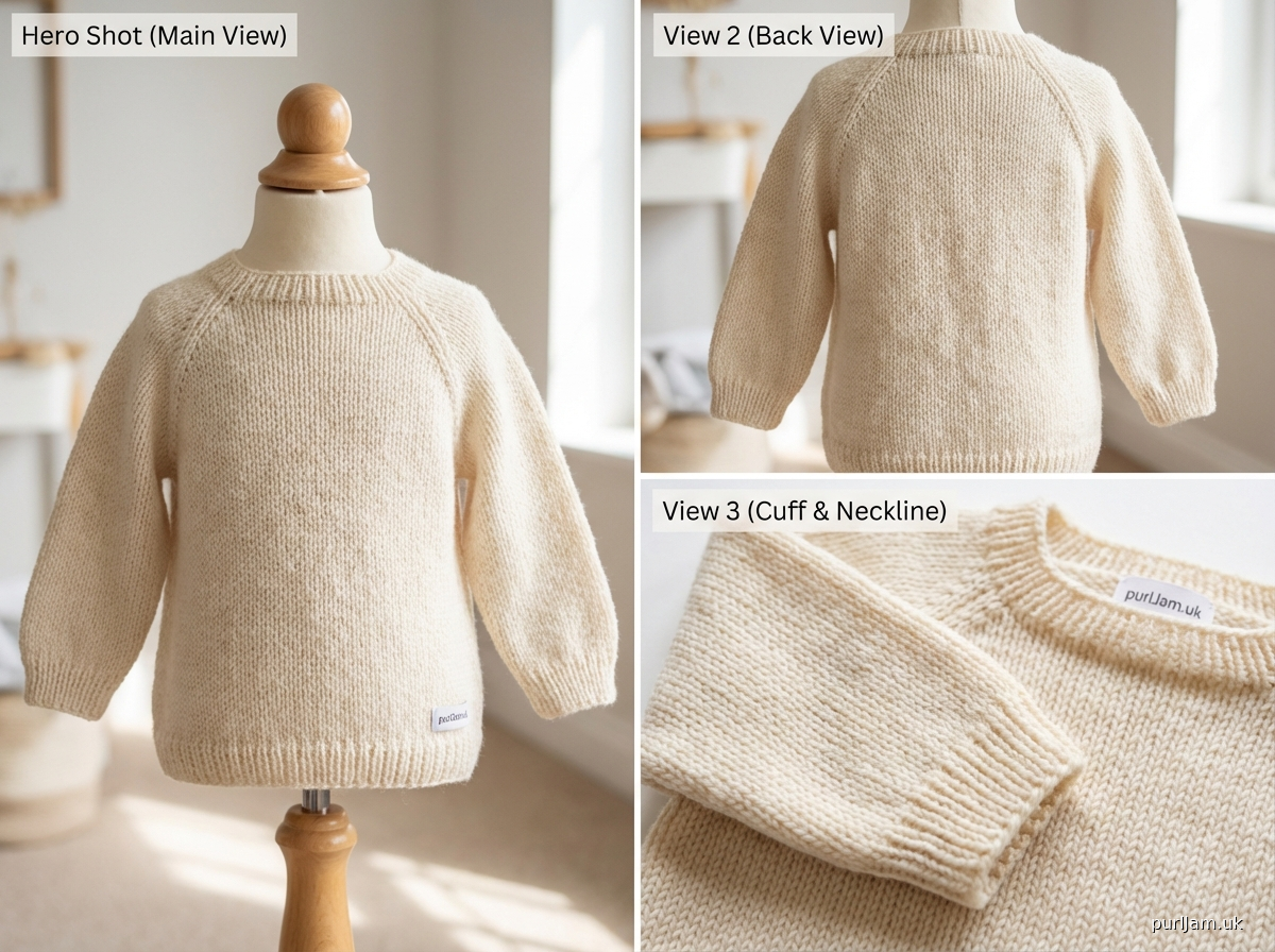 Classic Stockinette Raglan Pullover