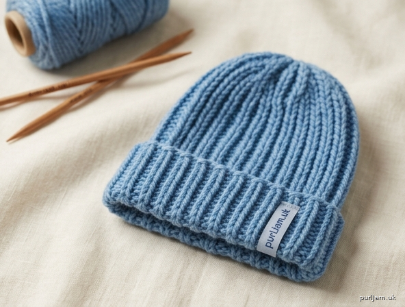 Quick Chunky Ribbed Hat For Newborns
