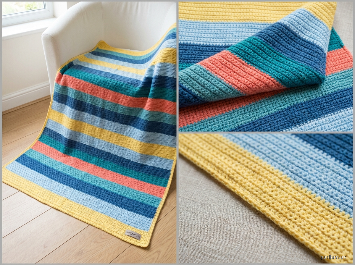 Sunrise Stripes Baby Blanket