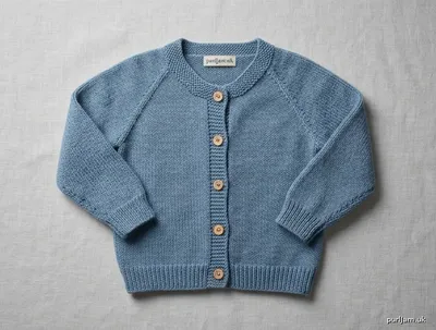 Stitch chart guide image for One-Piece DK Raglan Cardigan