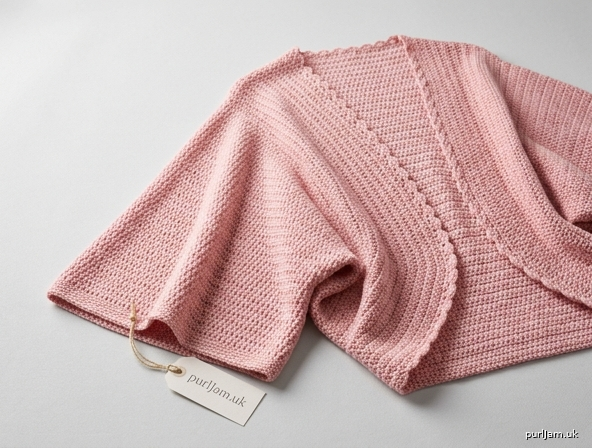 Pink Cape Sleeve Summer Shrug